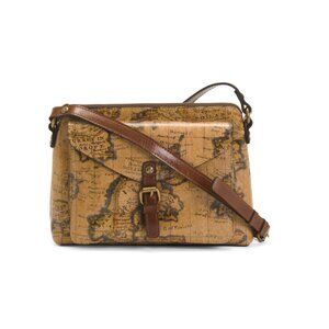 PATRICIA NASH European Map Leather Avellino Medium Front Pocket Crossbody